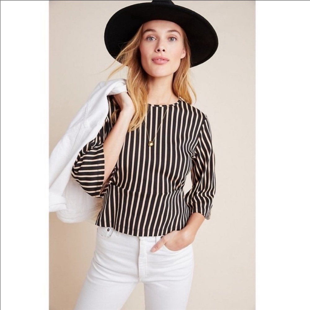 Scotch & soda | stripe bell sleeve top